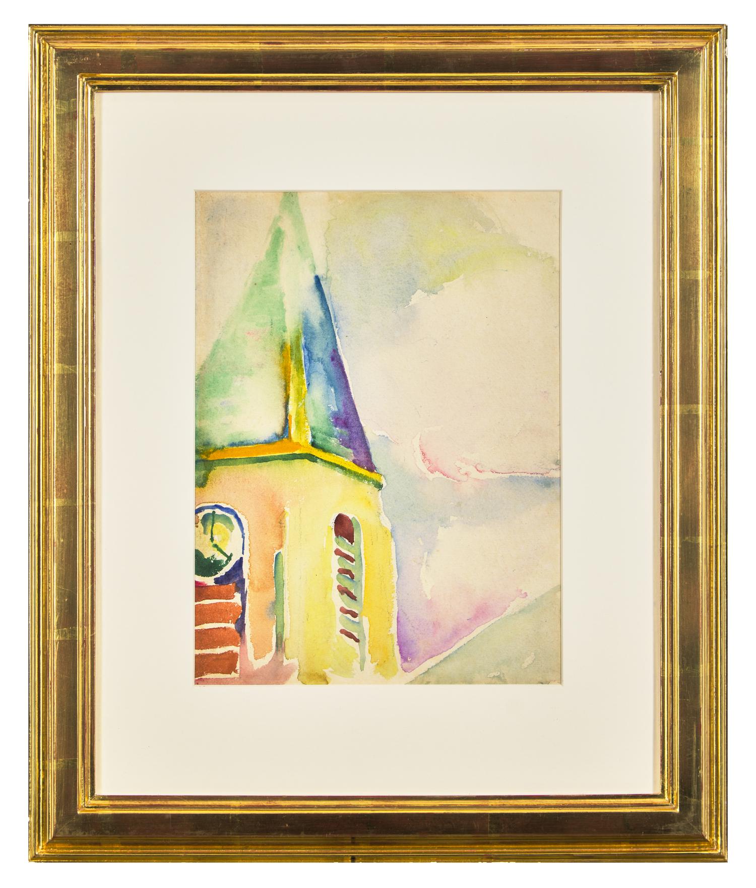 Voulangis Church Steeple (#4 from Sketchbook), 1921