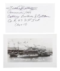 [WWII]. Bataan and Corregidor survivor signatures incl. Generals Wainwright and MacArthur.