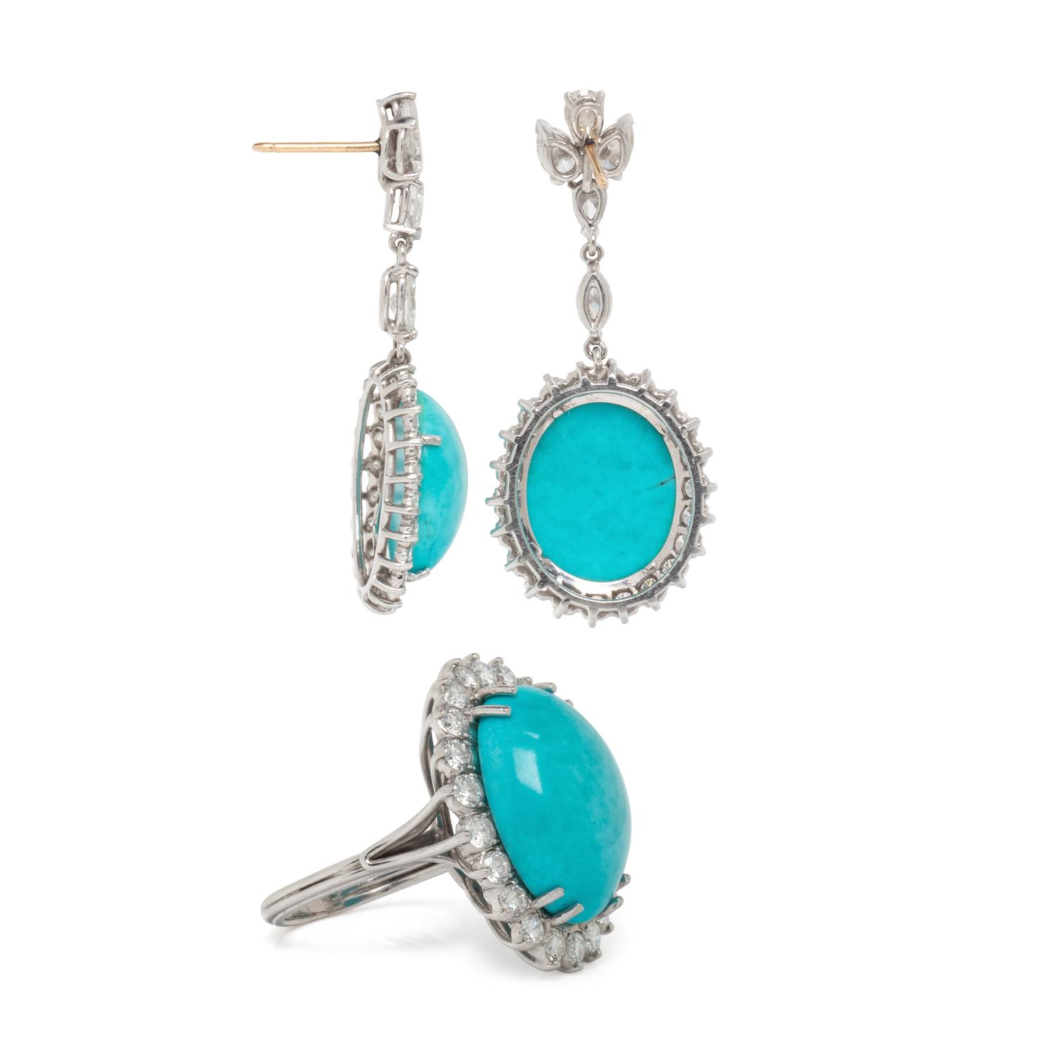 TURQUOISE AND DIAMOND SET