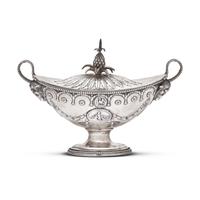 A Neoclassical Sterling Silver Covered Sauce Tureen Presented by Elizabeth Willing Powel (1743-1830) to Edward Shippen Burd (1779-1848), Philadelphia