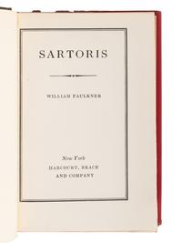 FAULKNER, William (1897-1962). Sartoris . New York: Harcourt, Brace and Company, 1929.