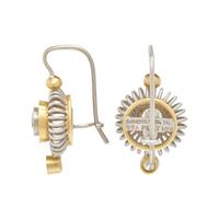 MICHAEL B, PLATINUM, YELLOW GOLD AND DIAMOND EARRINGS