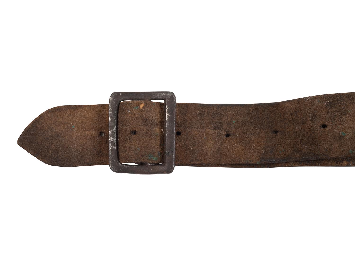 [CIVIL WAR]. US Navy seaman's belt and buckle.