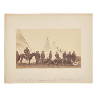 [Native-Americana] Photograph of soldiers and Indian scouts at Fort Reno, Indian Territory
