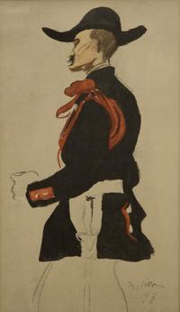 A Portfolio of Prints after Jacques Villon Framed size 18 x 18 inches.