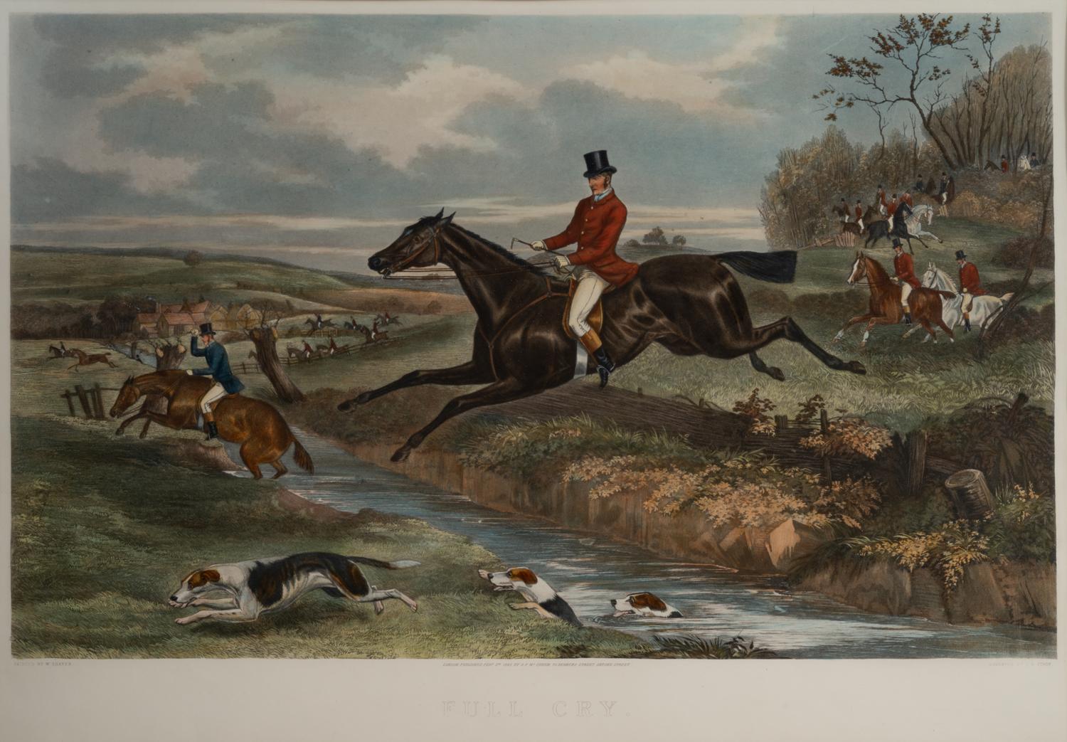 Lithograph After a Hand-Colored Engraving by W. Shayer (British, 1811-1891)