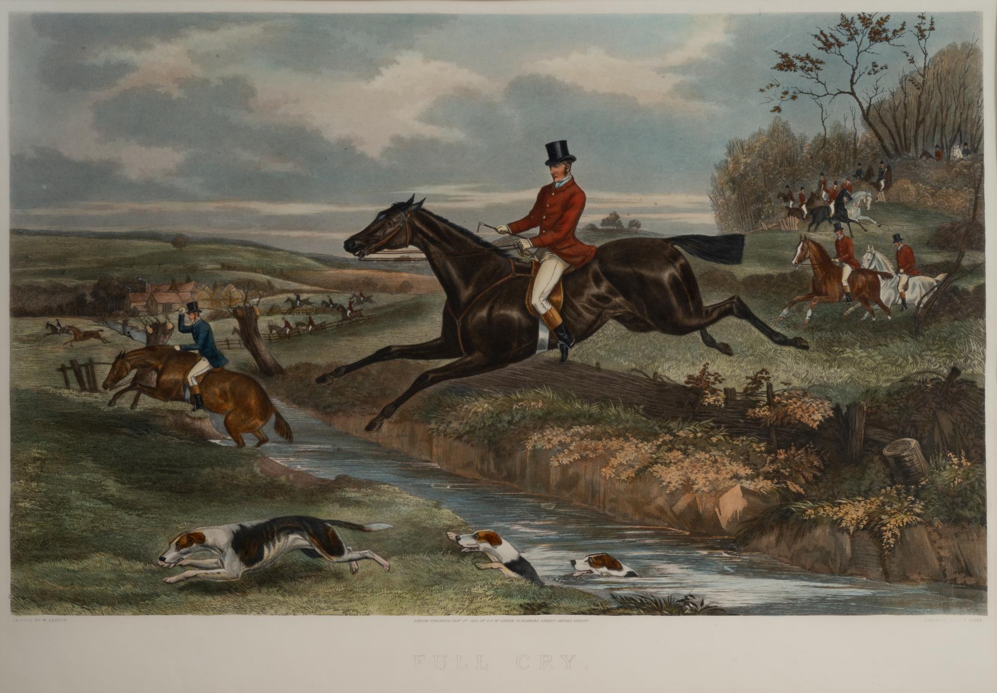 Lithograph After a Hand-Colored Engraving by W. Shayer (British, 1811-1891)