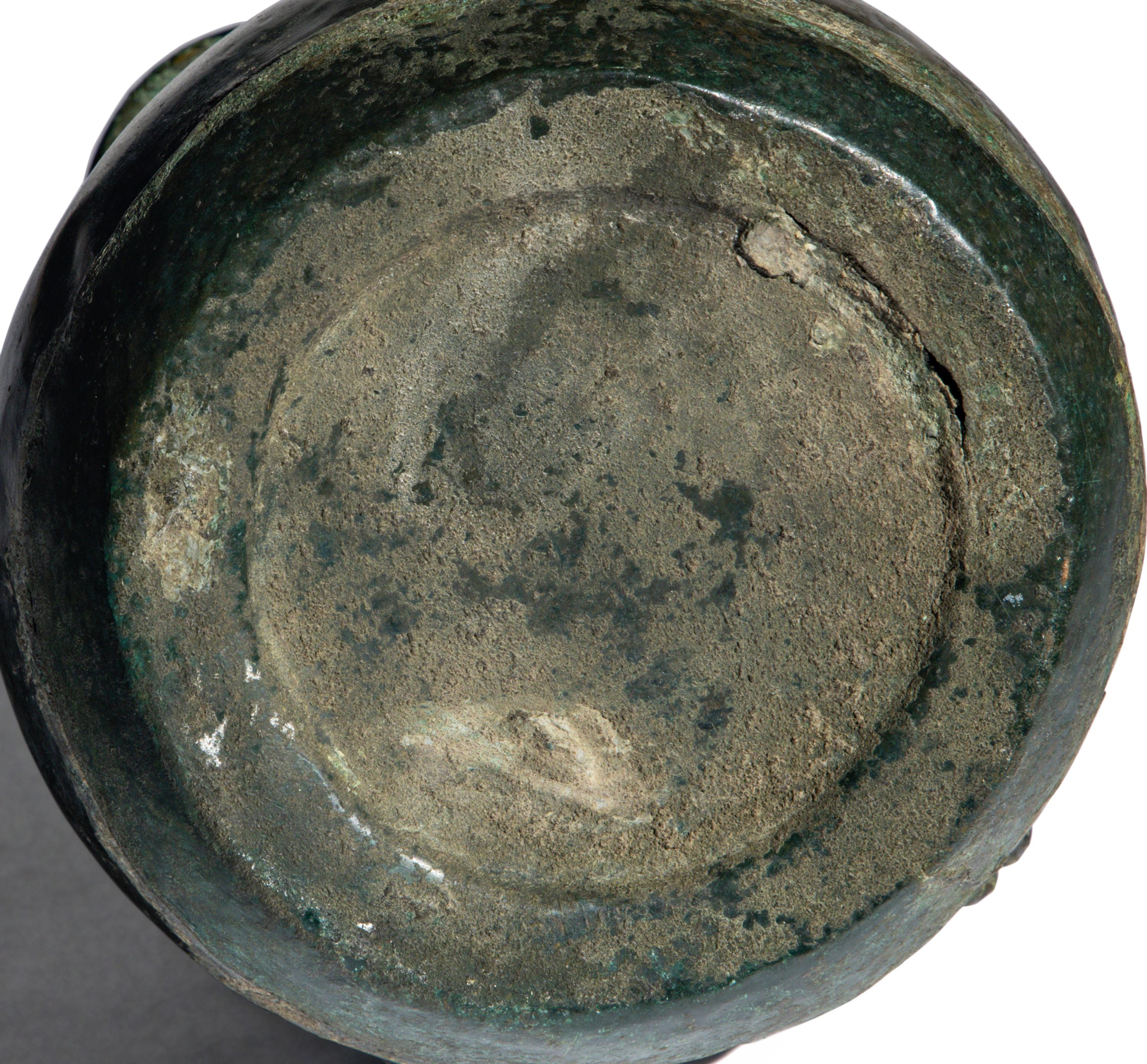 A Roman Bronze Trefoil Oinochoe