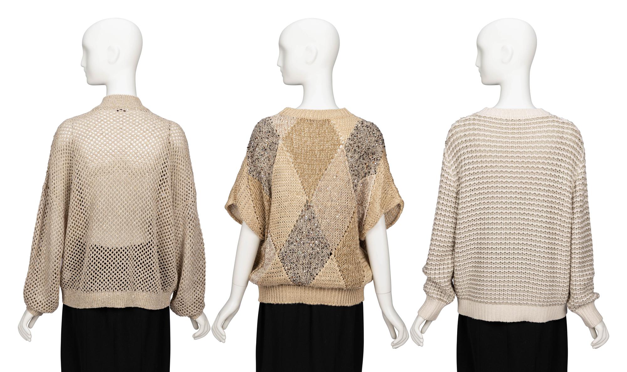 Brunello Cucinelli, Three Knit Tops