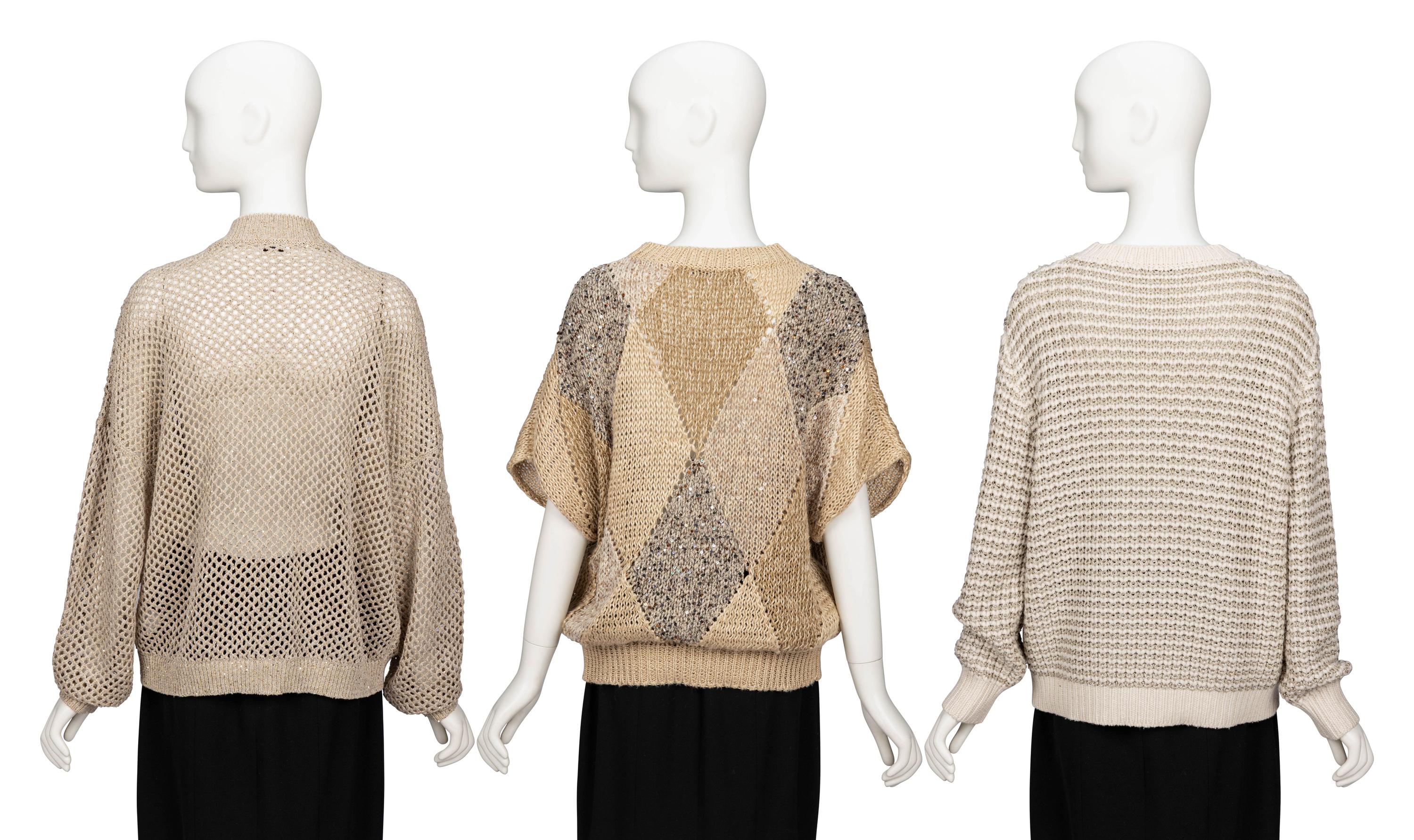 Brunello Cucinelli, Three Knit Tops