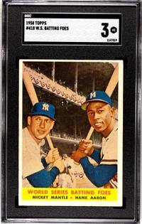 A Complete Set of 1958 Topps Baseball Cards Including SGC Graded Key Cards (494/494),