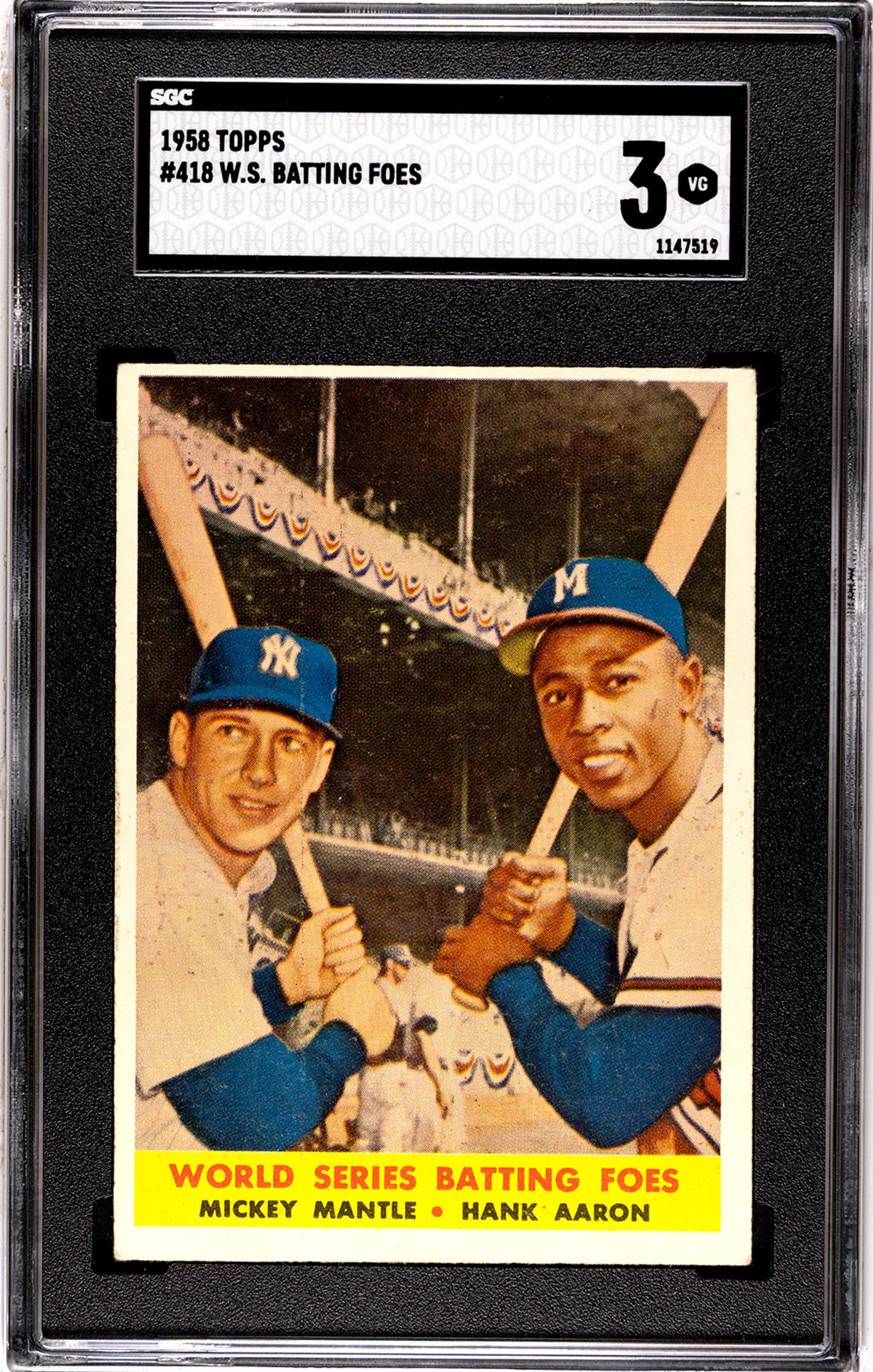 A Complete Set of 1958 Topps Baseball Cards Including SGC Graded Key Cards (494/494),