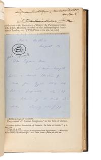[BURTON, Francis, Sir (1821-1890)]. The Anthropological Review . Numerous extracted articles by Burton, bound with an ALS.