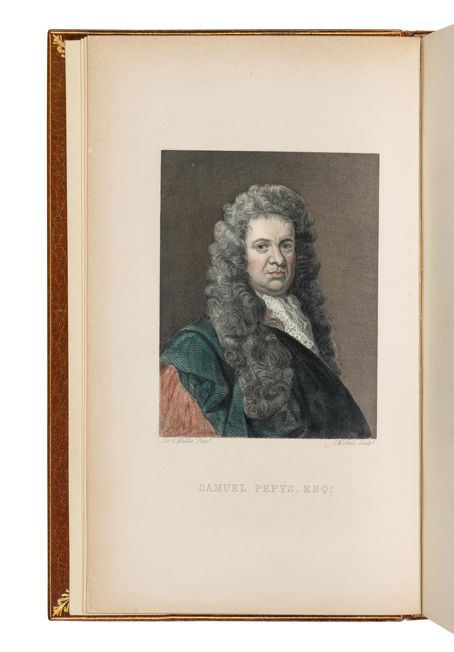 [BINDINGS]. PEPYS, Samuel (1633-1703). Diary and Correspondence of Samuel Pepys... The Diary Deciphered by the Rev. J. Smith... Life and Notes by Rochard, Lord Braybrooke . Richard Lord Braybrooke, editor. London: John Bumpus, 1887.