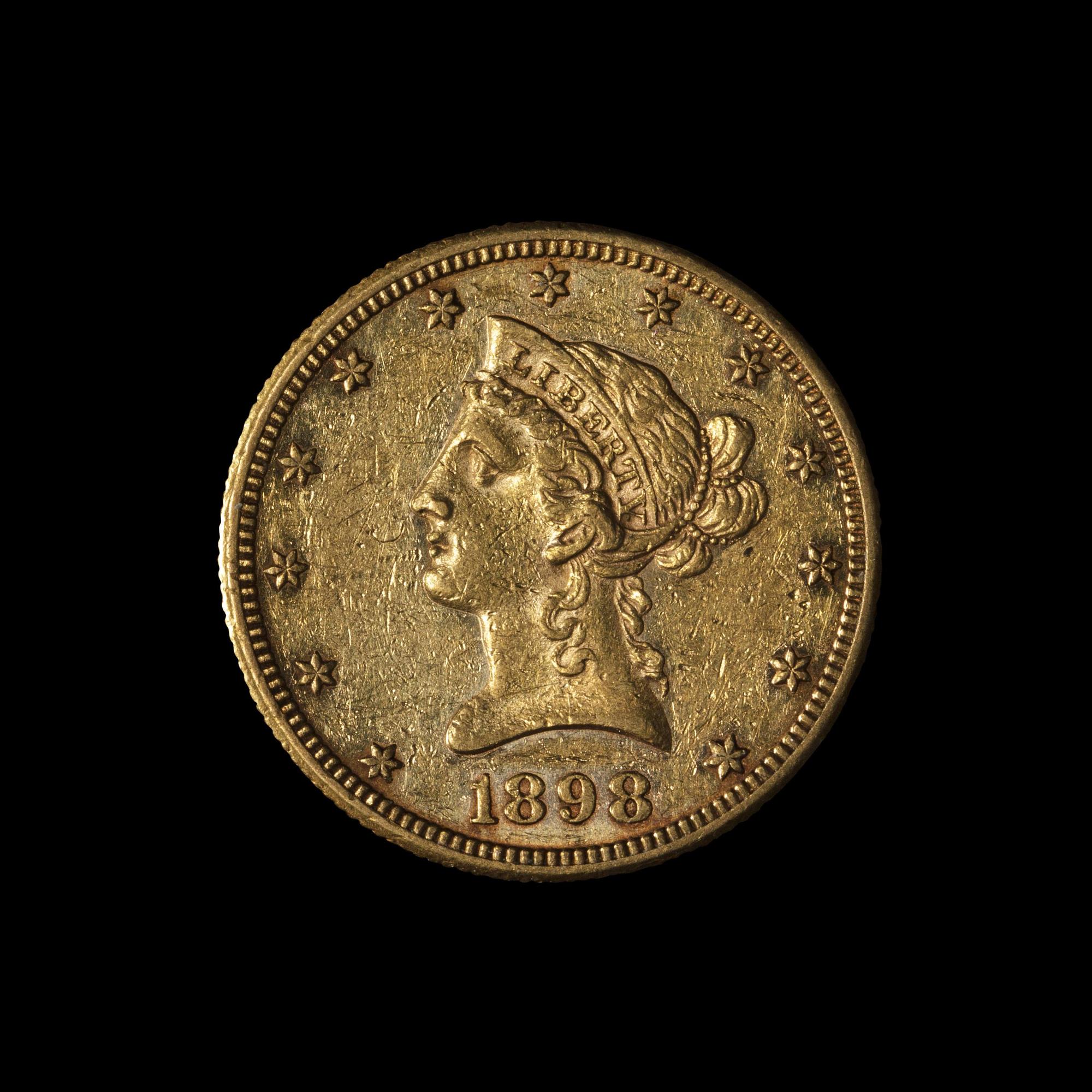 An 1898-S Liberty Head $10 Gold Coin