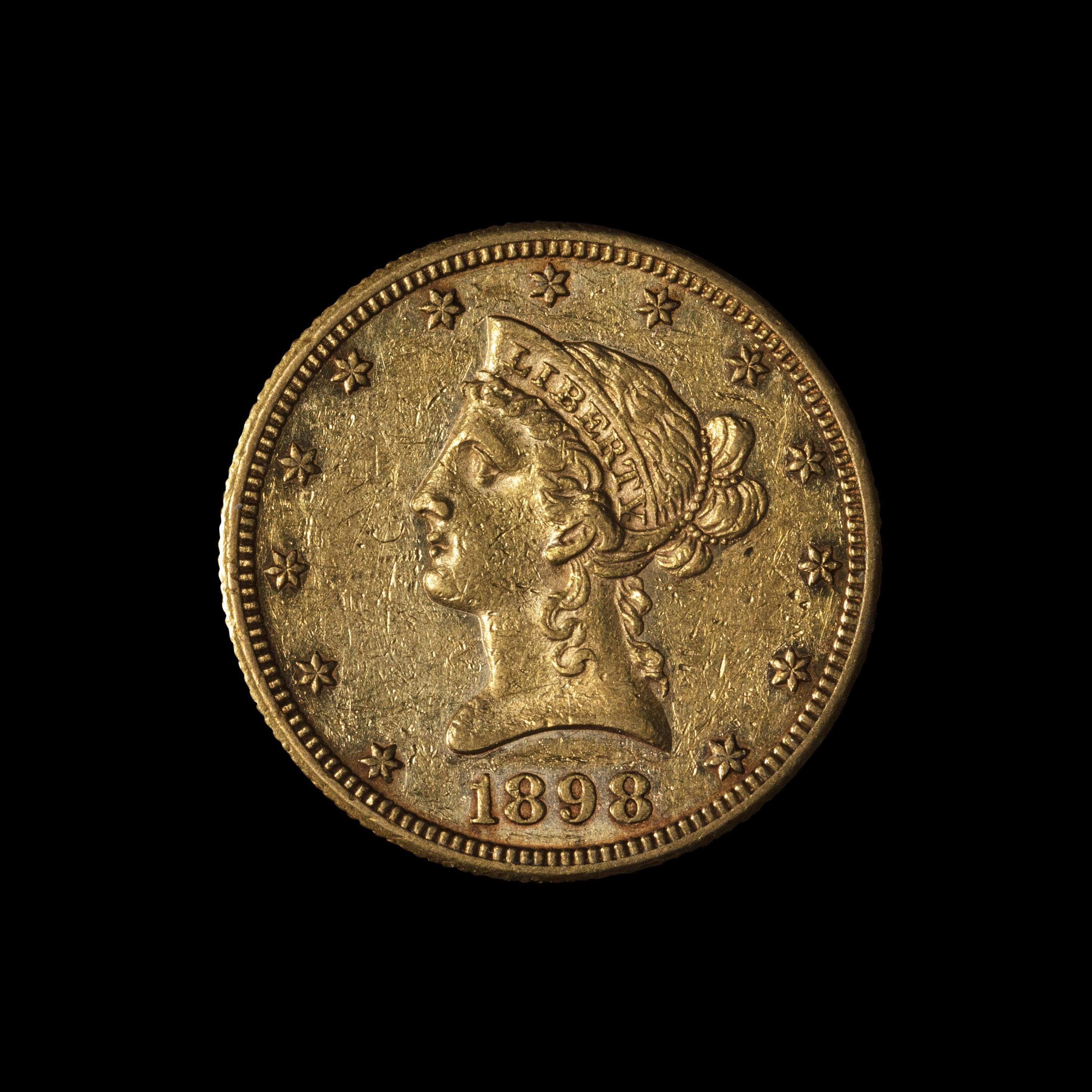 An 1898-S Liberty Head $10 Gold Coin