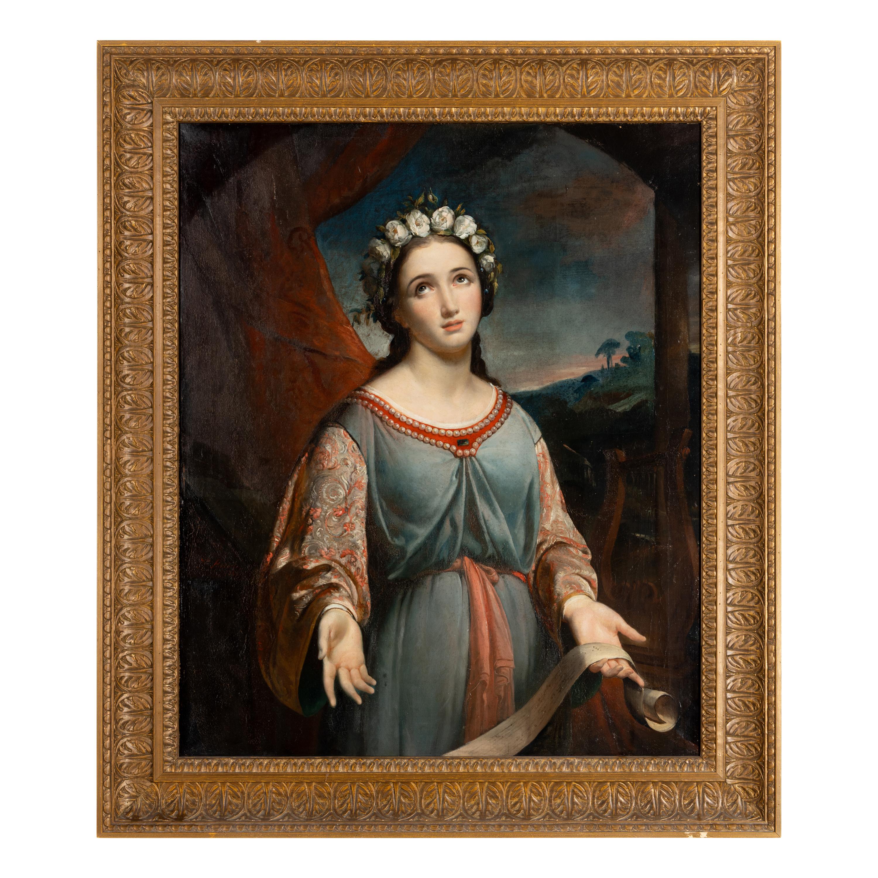 Jean-François Portaëls (Belgian, 1818-1895) — Saint Cecilia , 1860