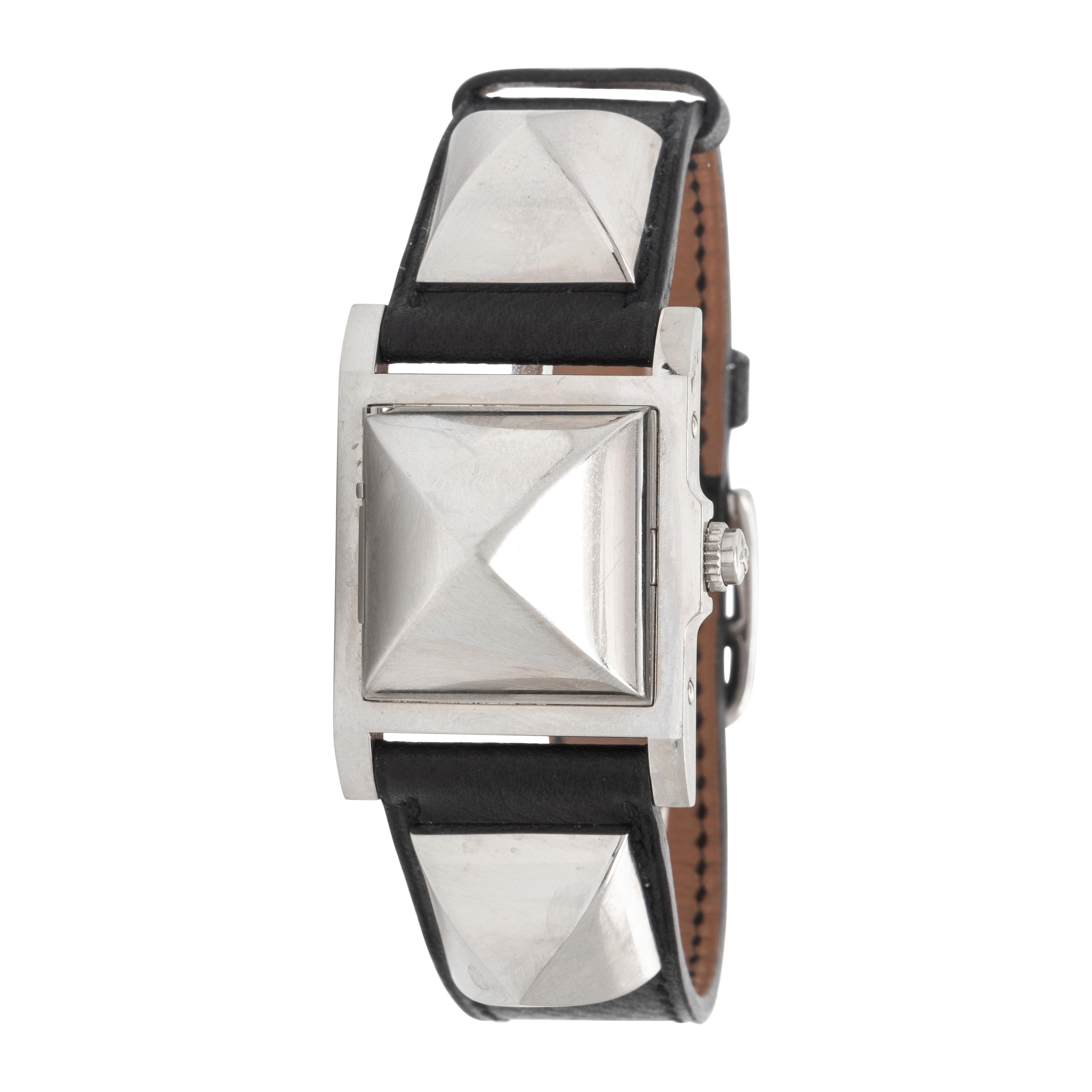 Hermès, Ref. ME2.210, Stainless Steel 'Médor' Surprise Watch