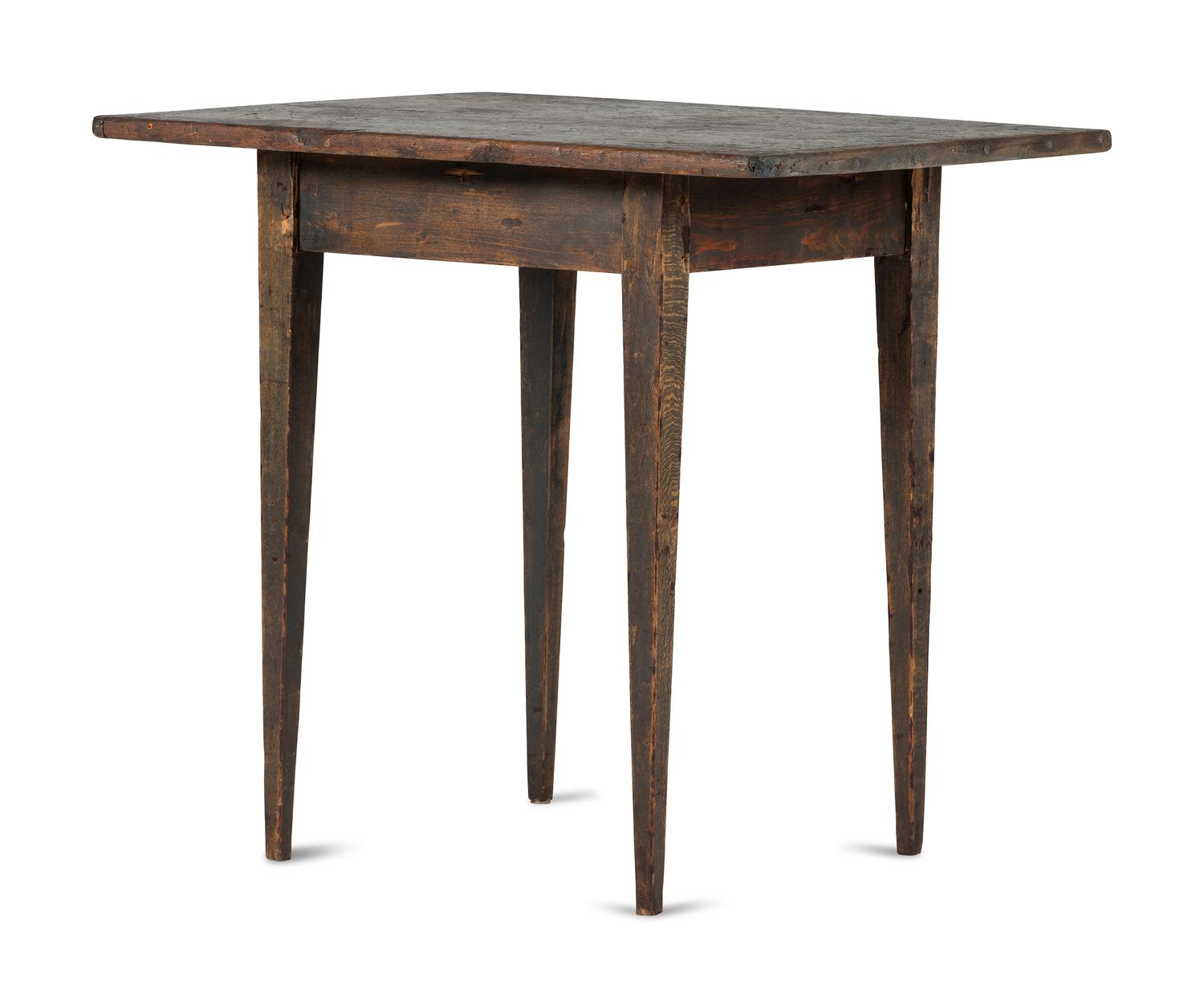 A Country Federal Black-Painted Tavern Table