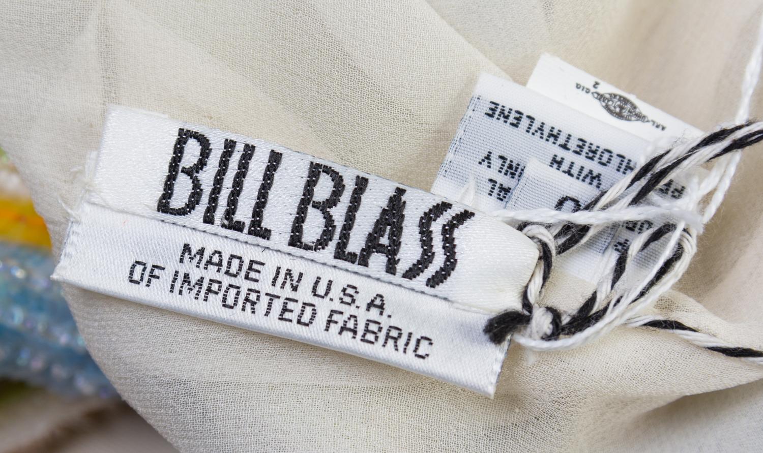 A Bill Blass Multicolor Sequin Top, Size 6.