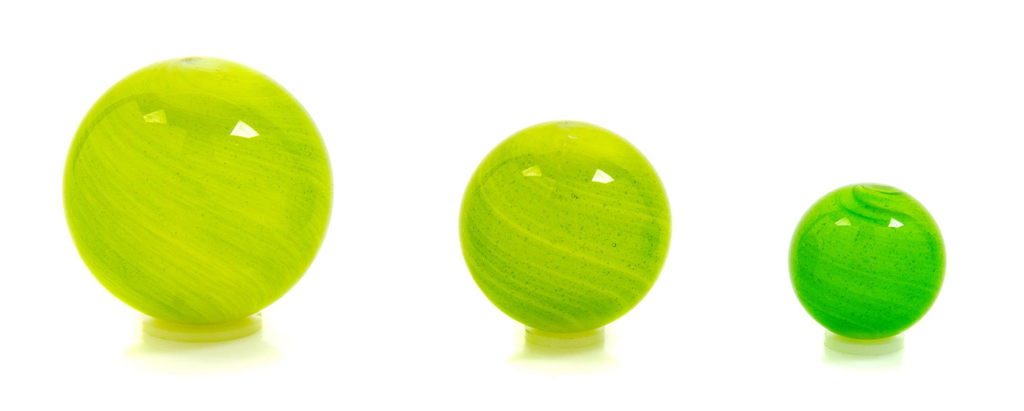 Mark Matthews, (American, b. 1948), Collection of Three Art Glass Marbles