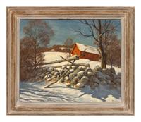 Untitled (Barn in Snow)