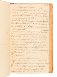 [MANUSCRIPTS – REMEDIES]. Manuscript home maintenance and home remedy guide. Jamestown, NY, 1832.