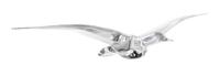 A Daum Glass Model of a Seagull Length over wings 30 inches.