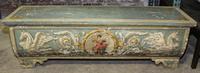 A Venetian Style Painted Chest Height 21 1/2 x width 65 1/4 x depth 19 inches. — 20TH CENTURY WITH EARLIER ELEMENTS