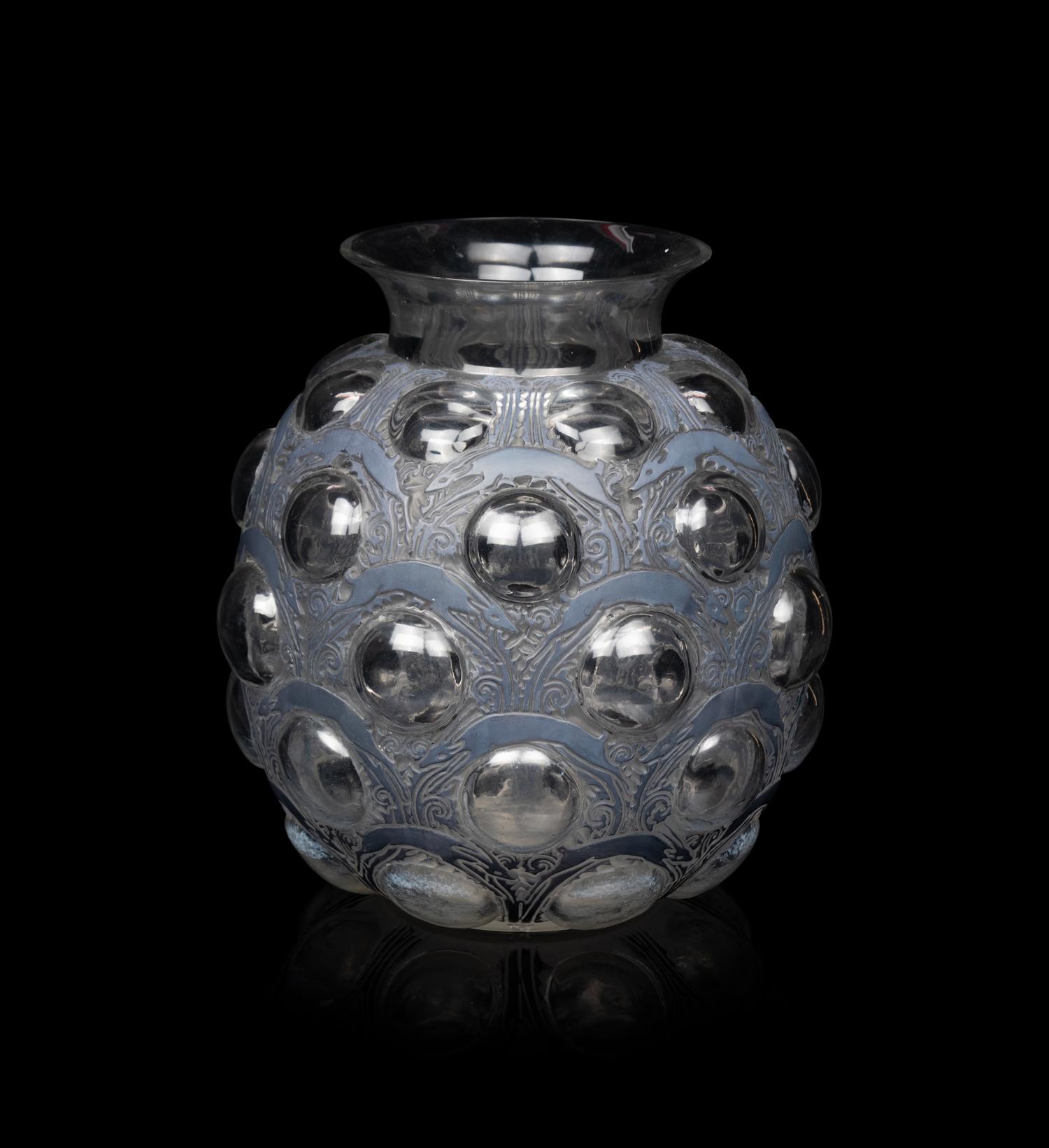 A René Lalique Antilopes Vase