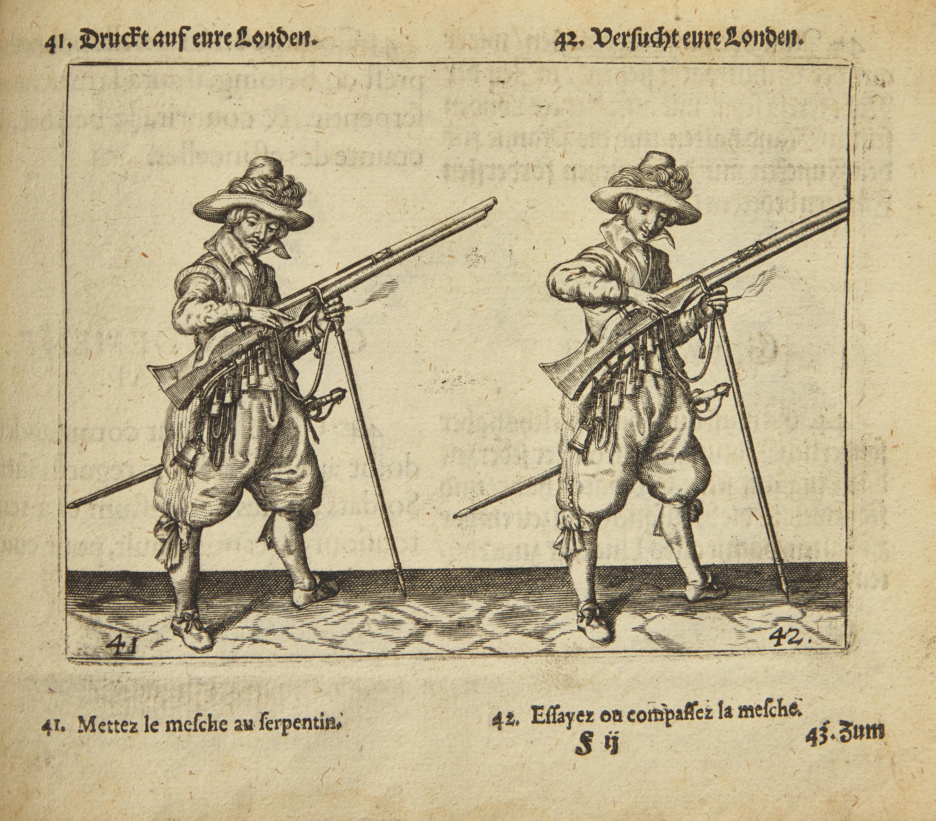 [Arms & Armor] (Gheyn, Jacob de). Die Drillkunst das ist Kriegsubliche Waffenhandlung der Musqueten und Pique(n)...