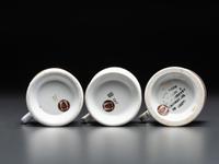 Three Cyclist's Porcelain Shaving Mugs