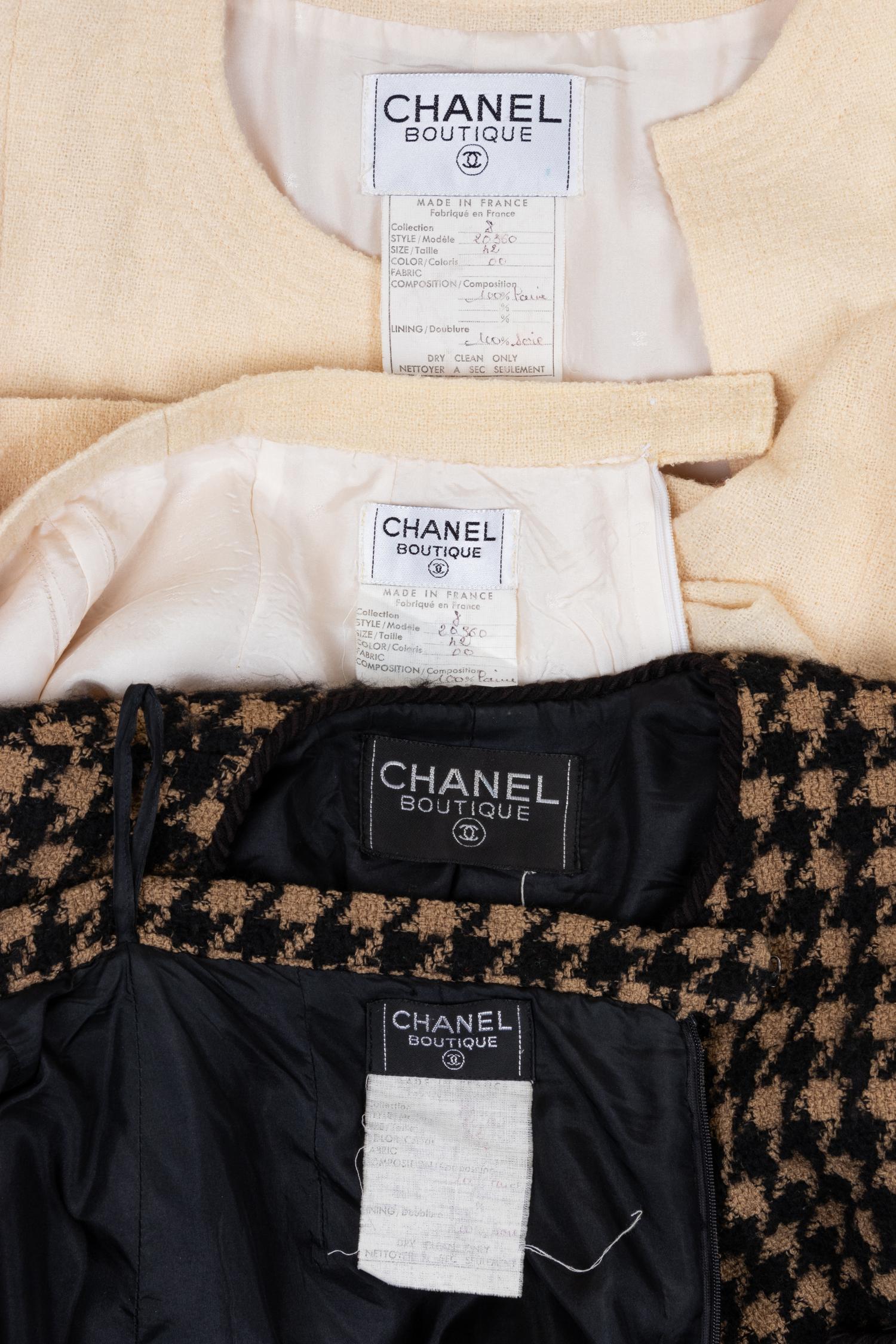 Two Chanel Skirt Suits, 1980-90s