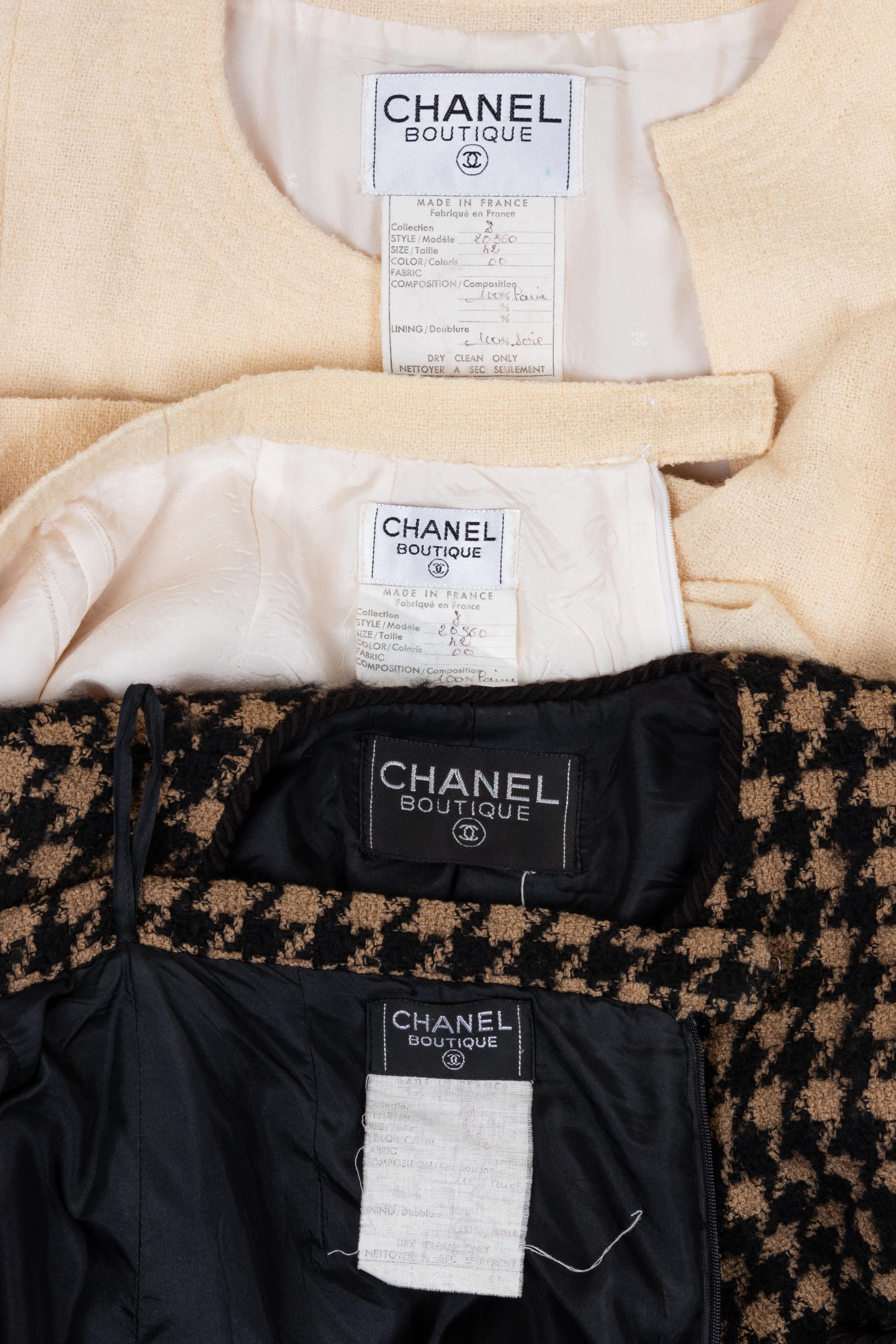 Two Chanel Skirt Suits, 1980-90s