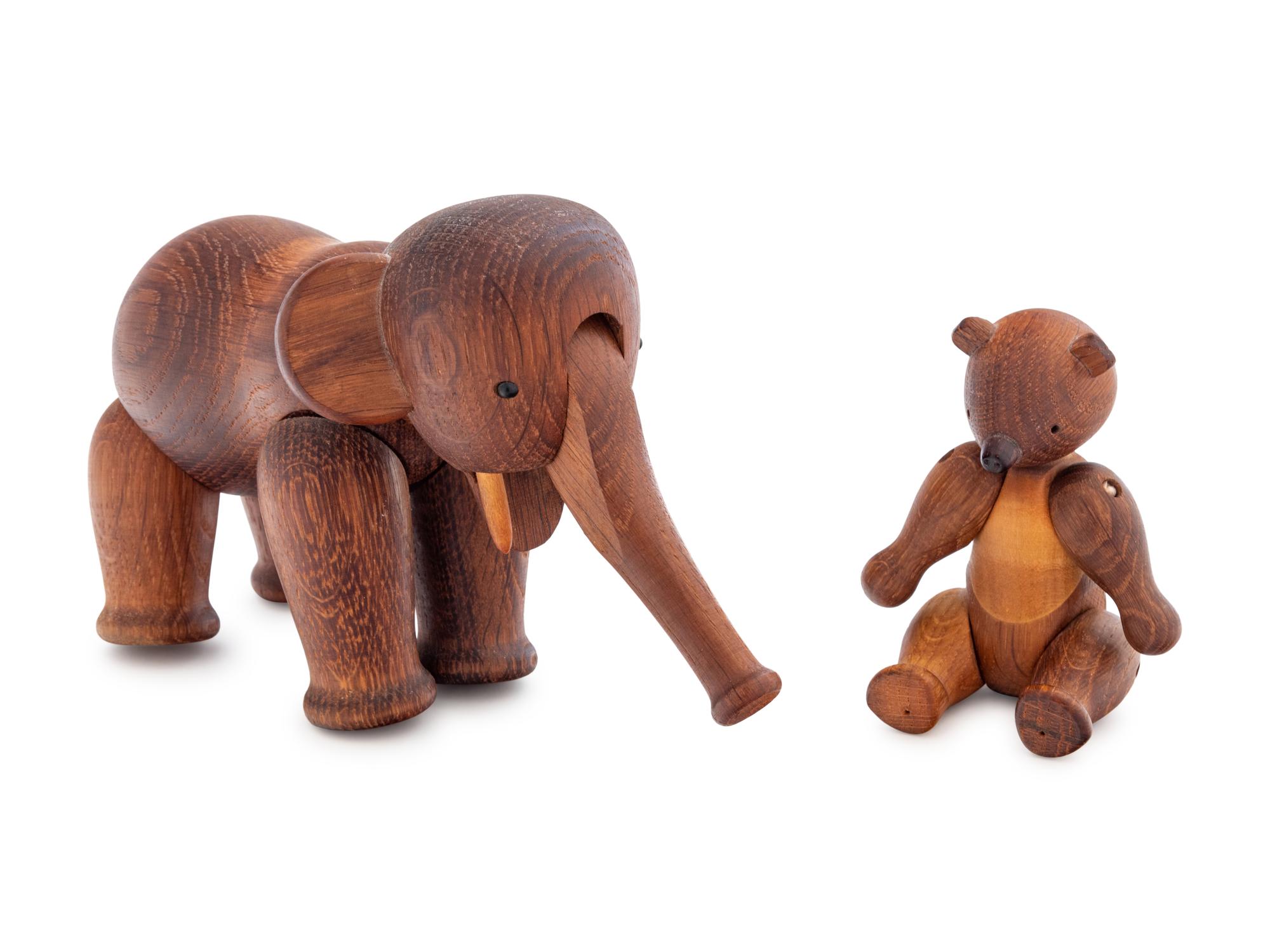 Bear and Elephant Animal Figures Bojesen Workshop, Denmark