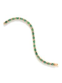 EMERALD AND DIAMOND BRACELET