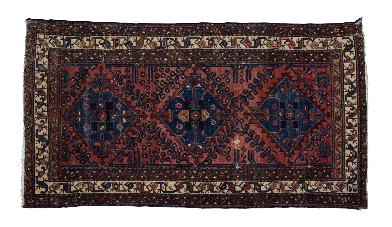 A Hamedan Wool Rug 3 feet 4 1/2 x 6 feet 1 inches. — PERSIA
