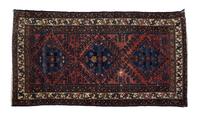 A Hamedan Wool Rug 3 feet 4 1/2 x 6 feet 1 inches. — PERSIA