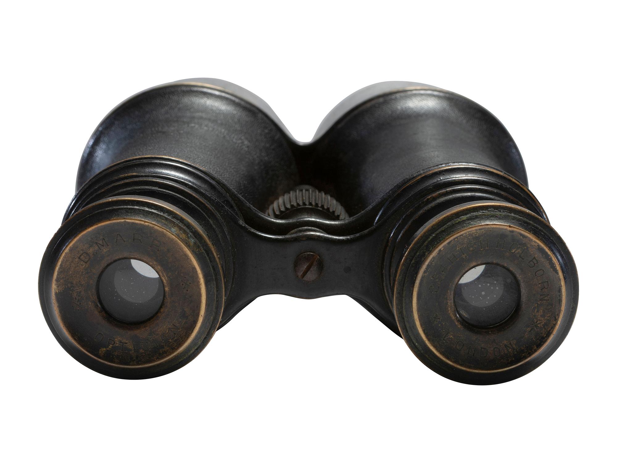 [CIVIL WAR]. A pair of field glasses with presentation engraving to J. R. Davies of London, March 1864.