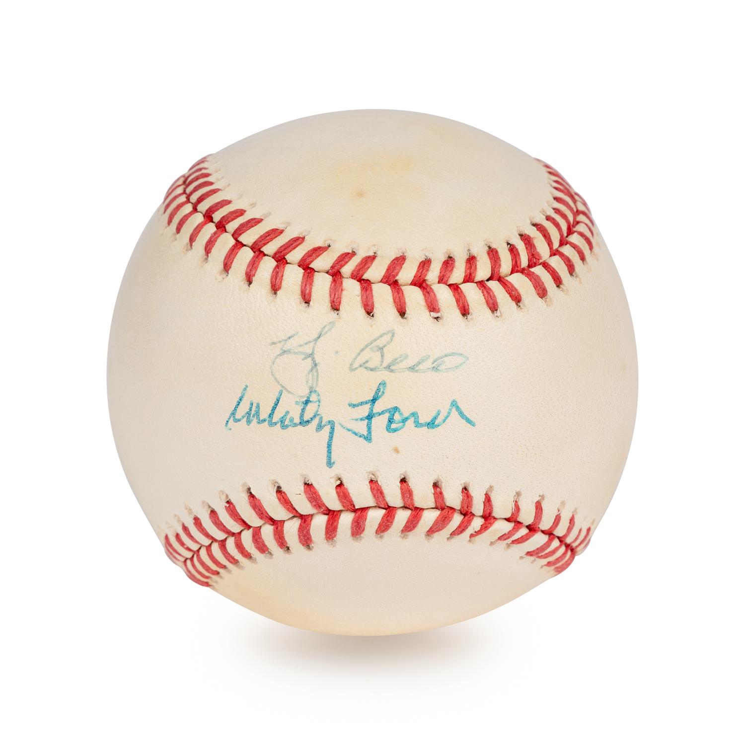 A Yogi Berra and Whitey Ford Dual Signed Autograph Baseball (Beckett Authentication Services Letter),