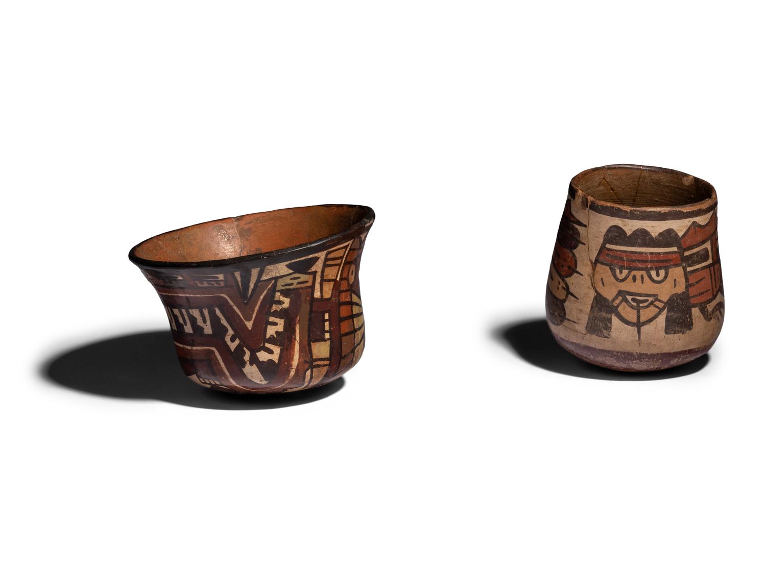 Two Nazca Polychrome Vessels