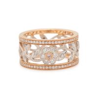 DIAMOND AND COLORED DIAMOND RING