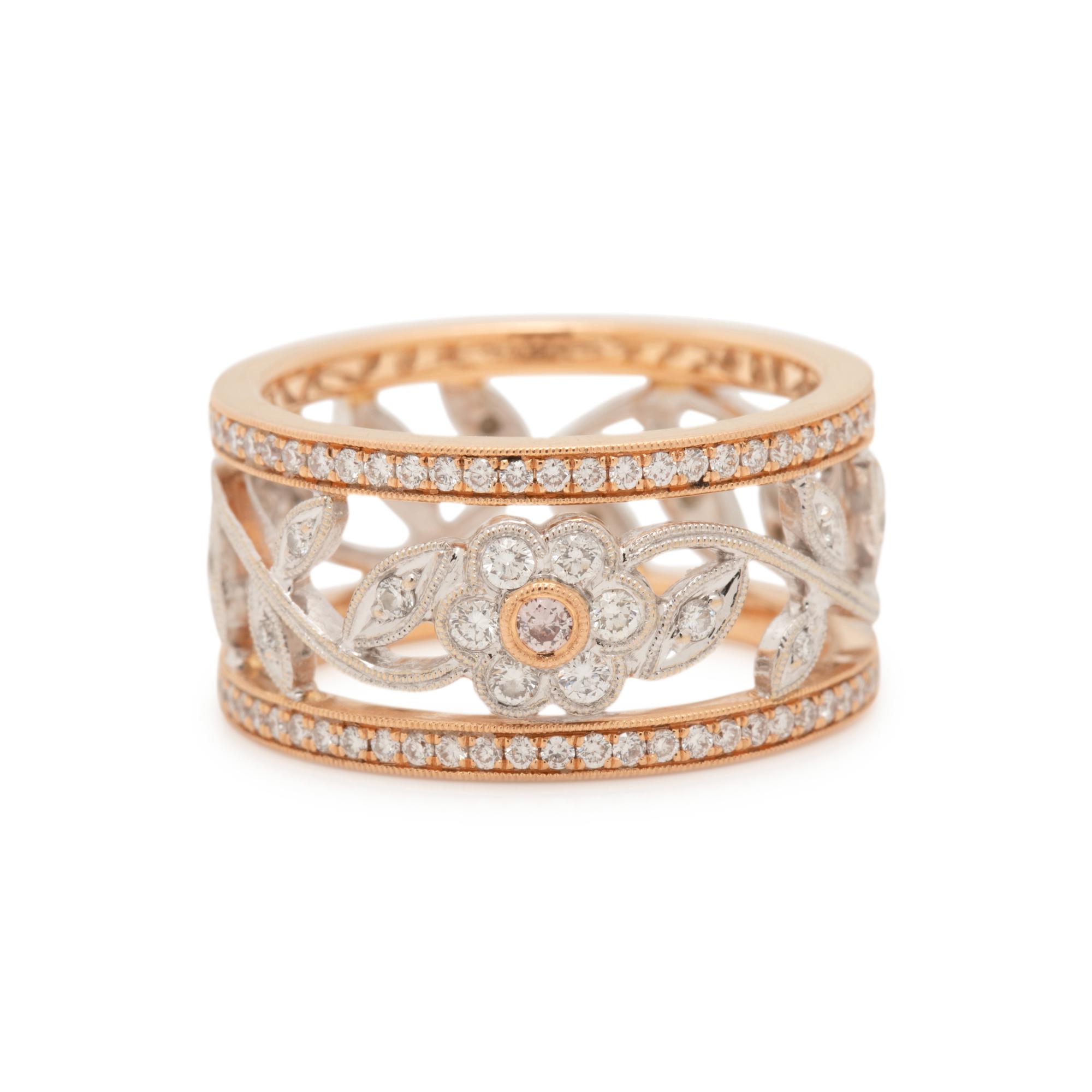 DIAMOND AND COLORED DIAMOND RING