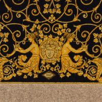 Atelier Versace, Printed Wool Fringed Scarf