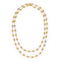 Marco Bicego, 'Siviglia' 'Bean', Yellow Gold and Diamond Necklace