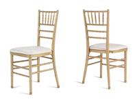 A Set of Thirteen Gold-Painted Ballroom Chairs