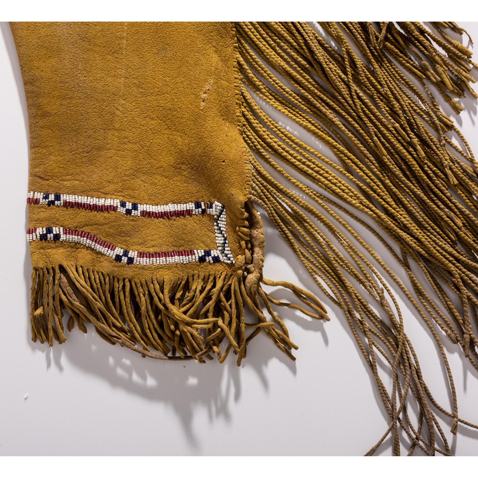 Kiowa Beaded Hide Leggings