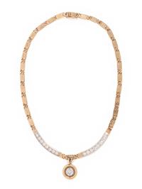 YELLOW GOLD AND DIAMOND NECKLACE