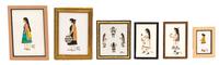 He 'Shi Flower (Diane Calabaza), (20th Century), Portraits of San Ildefenso Pueblo Women (seven works)
