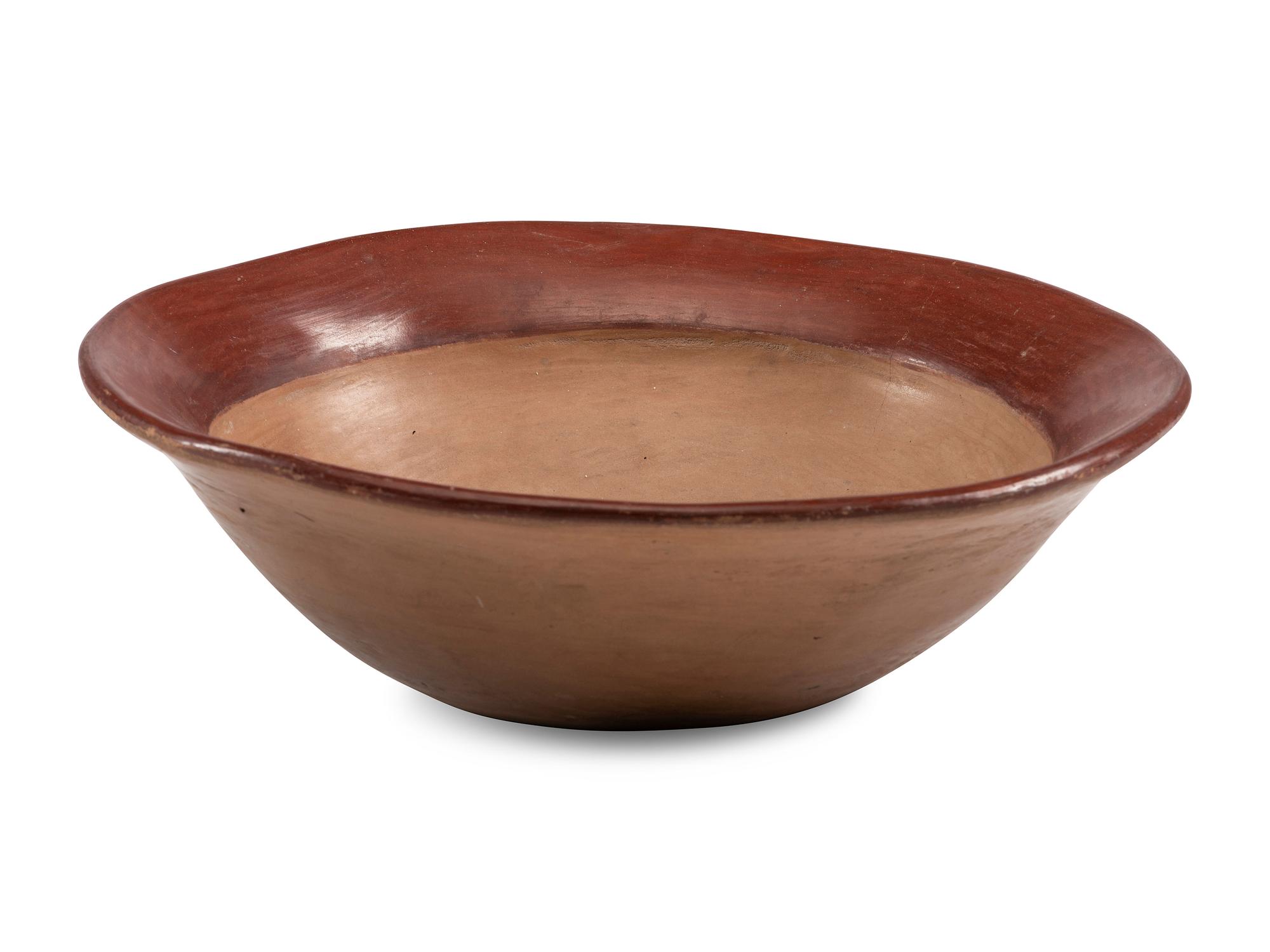 Ohkay Owingeh Redware Pottery Bowl